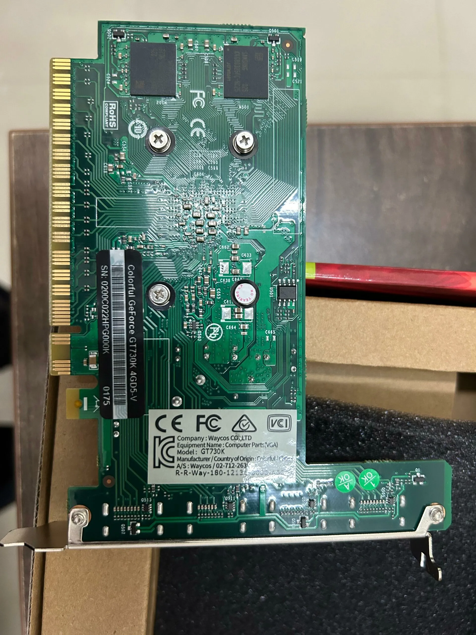 Colorful GT 730 4gb with 4 HDMI DDR 5 Graphics Card