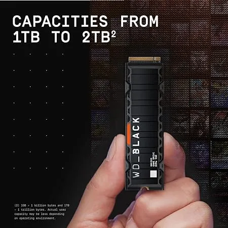 WD_Black SN850X NVMe™ SSD Gaming Storage with Heatsink, 2TB