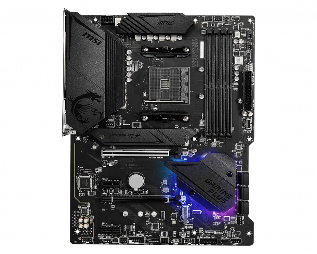 MSI-MPG B550 GAMING PLUS , AMD SOCKET MOTHERBOARD (SUPPORTS 5000&3000 SERIES)