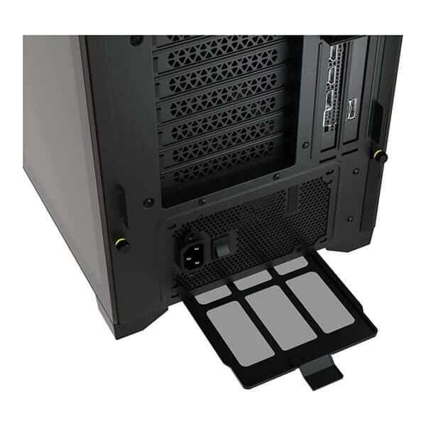 CROSAIR iCUE 5000X RGB Tempered Glass Mid-Tower ATX PC Smart Case — Black