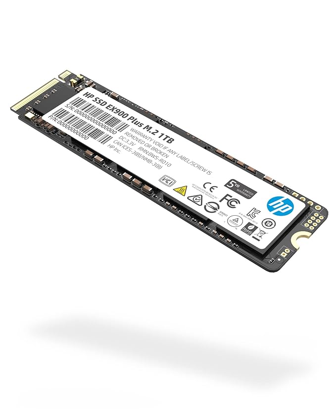 HP EX900 Plus 1TB NVMe M.2 PCIe 3x4 SSD