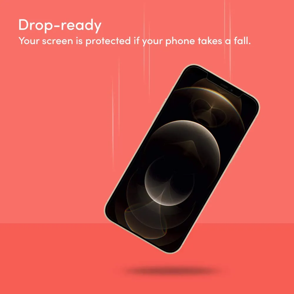 Playa by Belkin iPhone 12 Pro Max Tempered Glass Screen Protector, Crystal Clear, Ultra Protection, 2 in 1 Pack