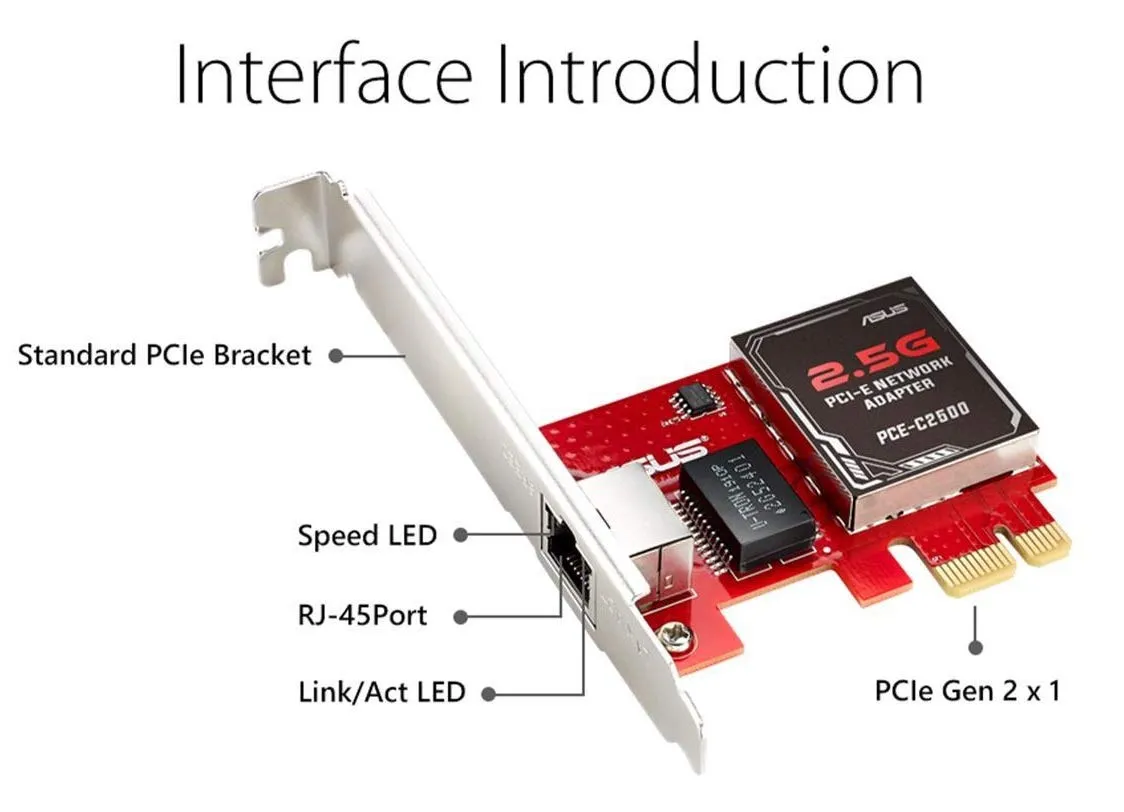 Asus PCE-C2500 2.5G PCI-E Network Adapter - Image 3