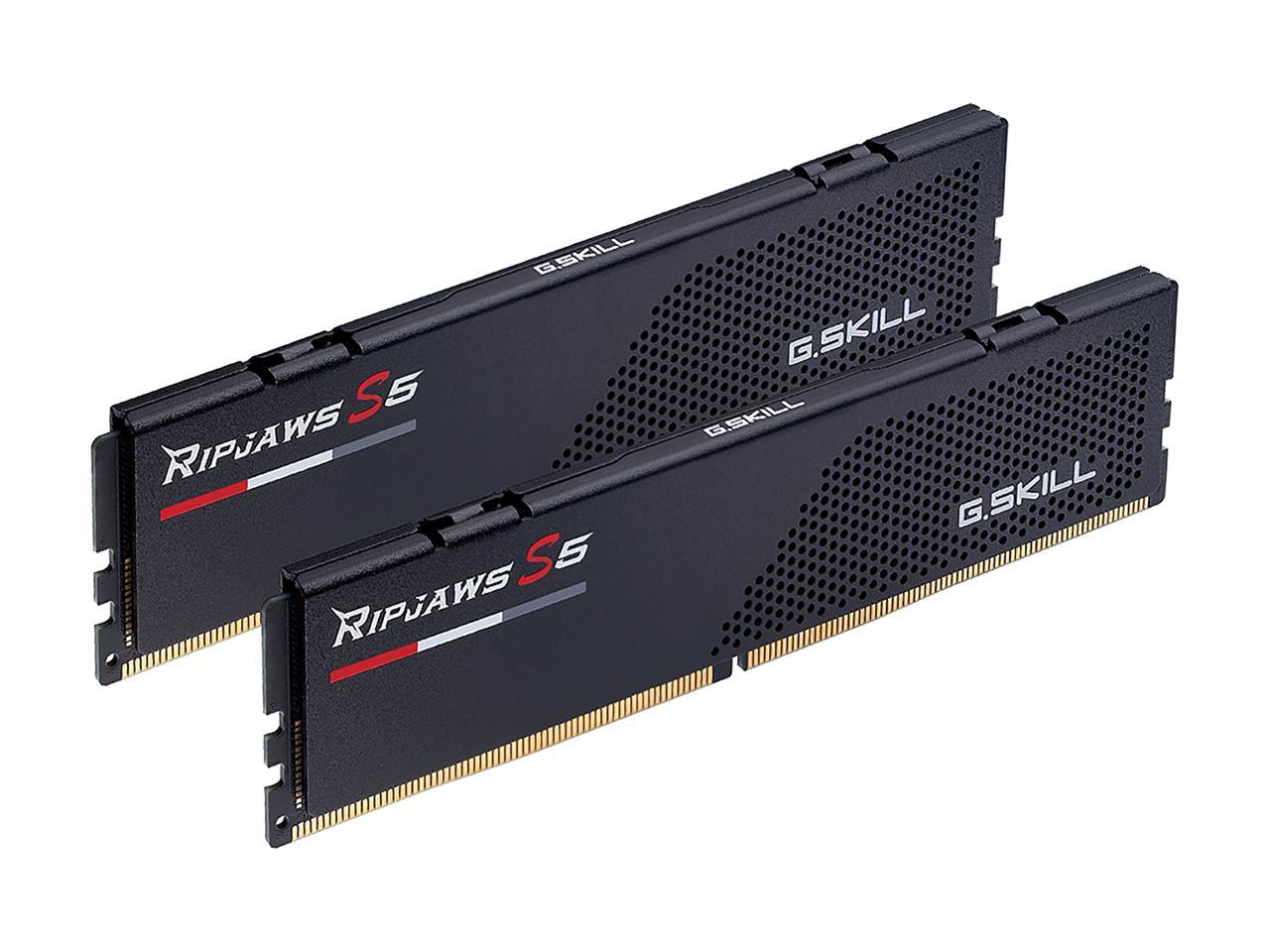 G.SKILL Ripjaws S5 Series 64GB (2 x 32GB) 288-Pin PC RAM DDR5 5600 (PC5 44800) Intel XMP 3.0 Desktop Memory Model F5-5600J3636D32GX2-RS5K