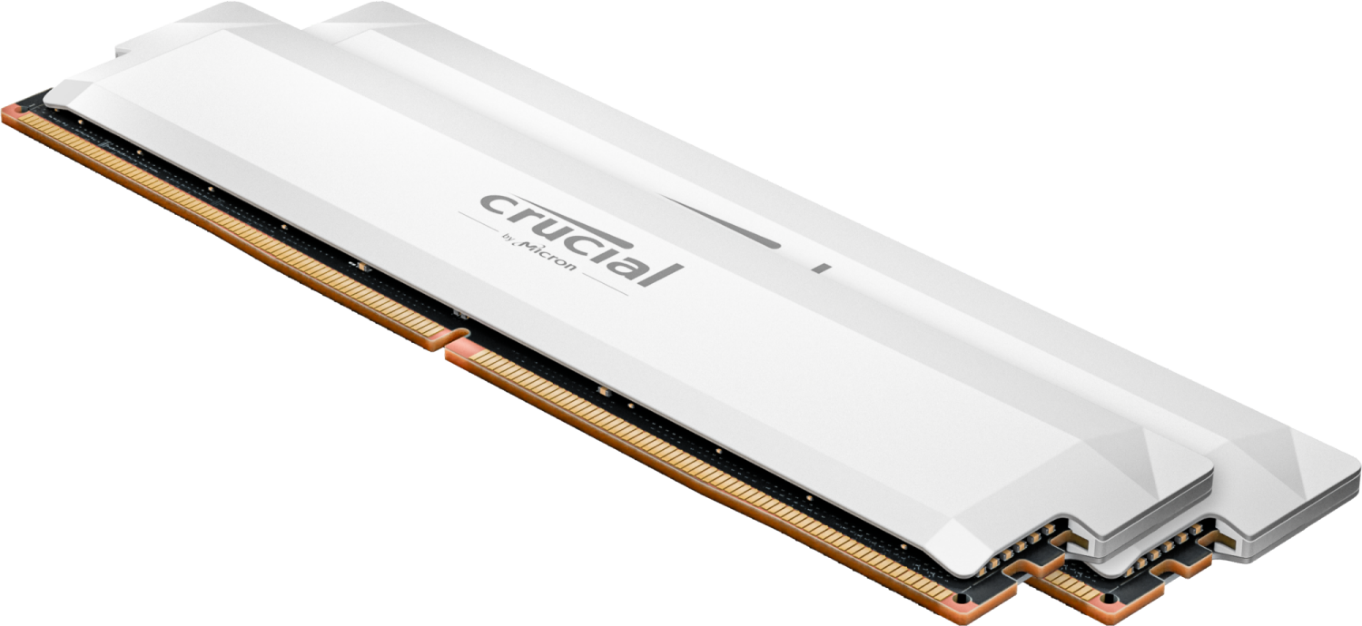 Crucial Pro Overclocking 32GB Kit (2x16GB) DDR5-6000 UDIMM White