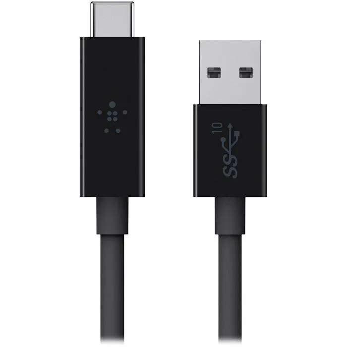 Belkin 1 m High Speed USB 3.1 to Reversible USB-C Cable, Black