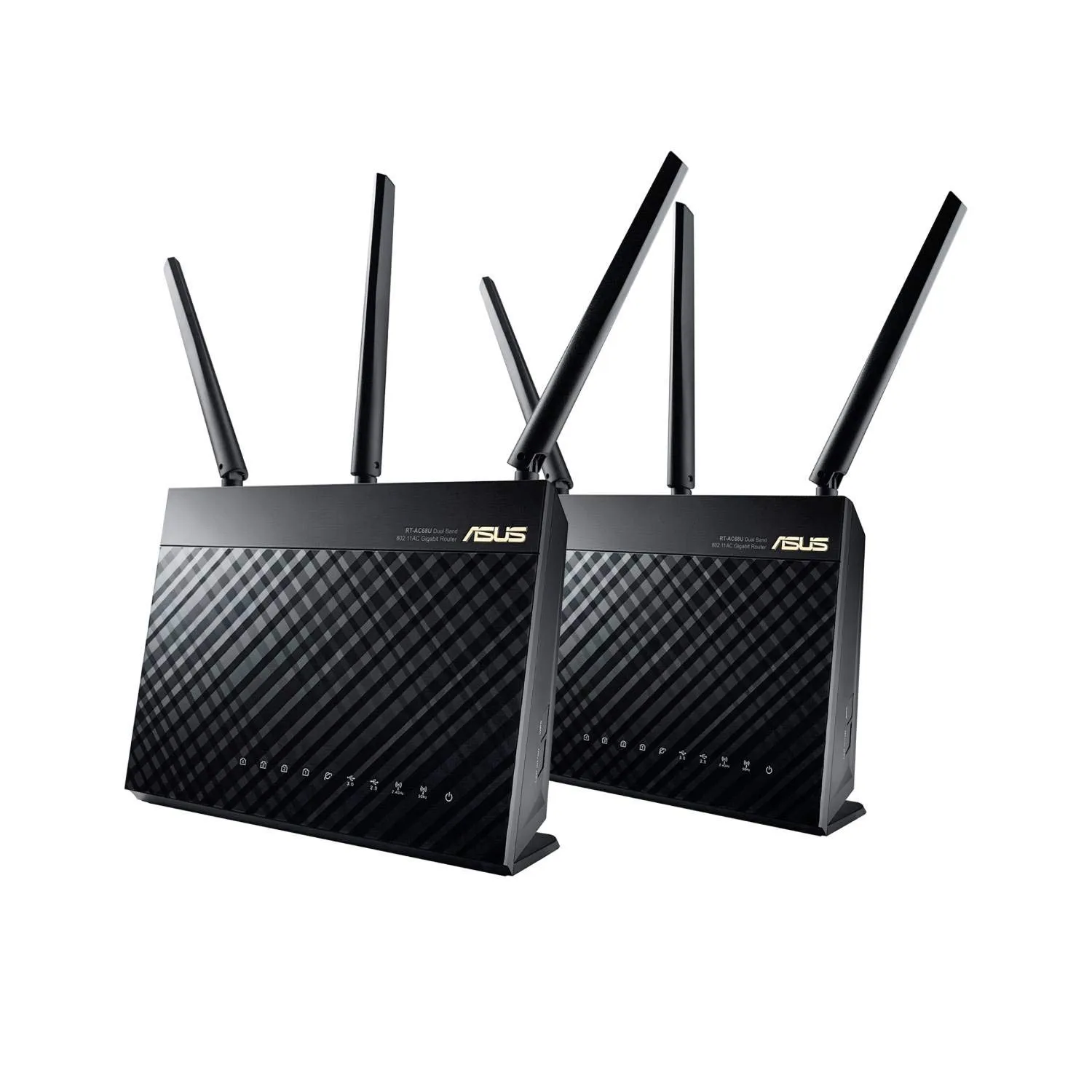 ASUS RT-AC68U 2 Pack Dual Band AiMesh AC1900 WiFi System (Black) for Large - Multi-Story Homes, WiFi Router, AiProtection Network Security Powered by Trend Micro and Adaptive QoS