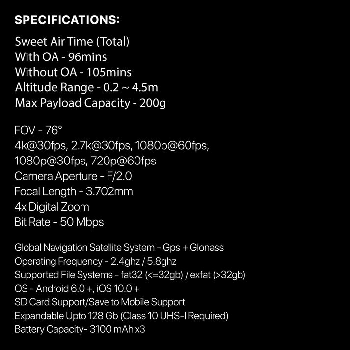 IZI Sky Pro 4K Drone Combo - 540 OA, 20MP, 96 Mins Flight - Image 7