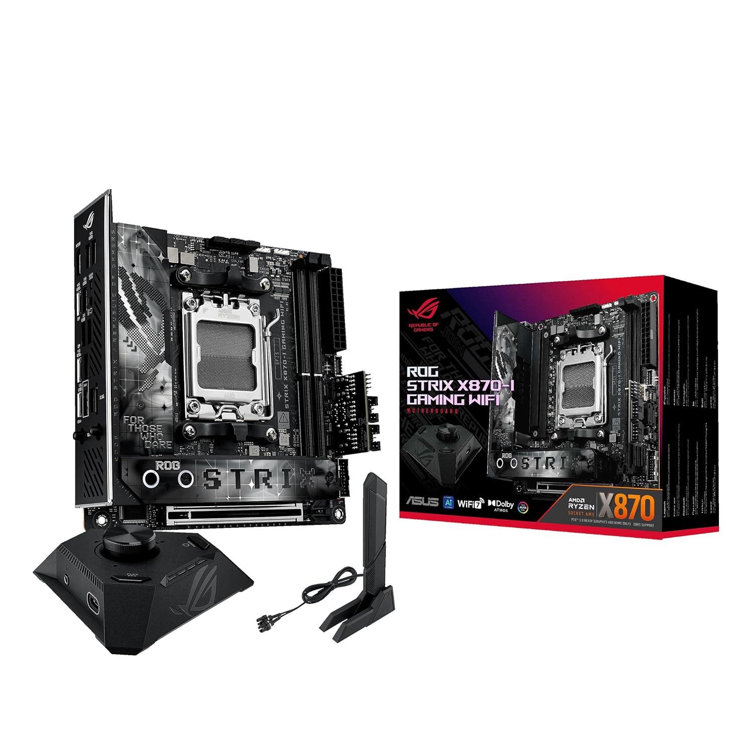 ASUS ROG STRIX X870-I GAMING WIFI AMD AM5 X870 Mini ITX motherboard