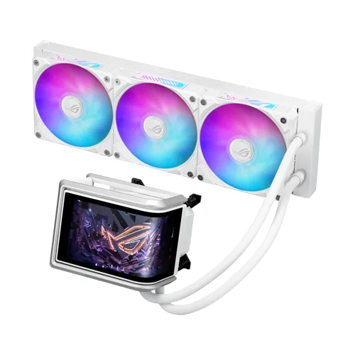 Asus ROG Ryuo IV 360mm ARGB White CPU Liquid Cooler With Curved Display - Image 2