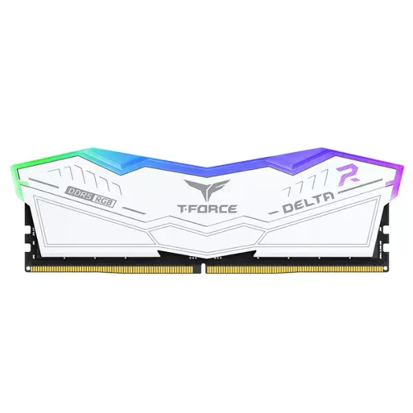 TEAMGROUP Delta RGB 16GB (1x16GB) 6000MHz CL38 DDR5 RAM (White)
