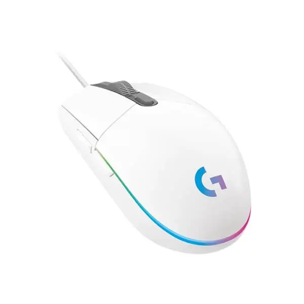 Logitech G203 LIGHTSYNC RGB Wired Gaming Mouse - White - Image 2