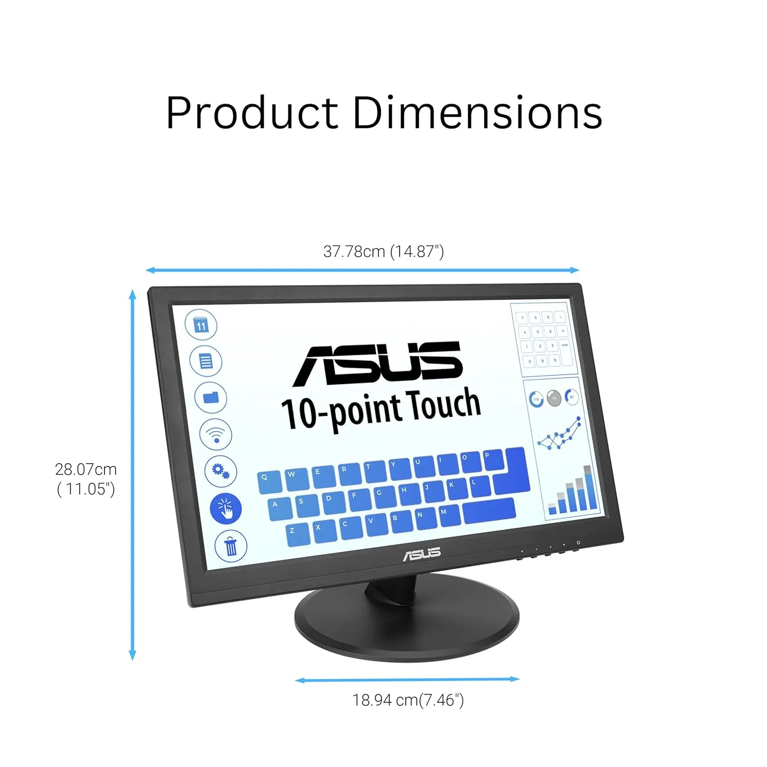 ASUS VT169HE 15.6-inch Full HD Touch Monitor - Image 7