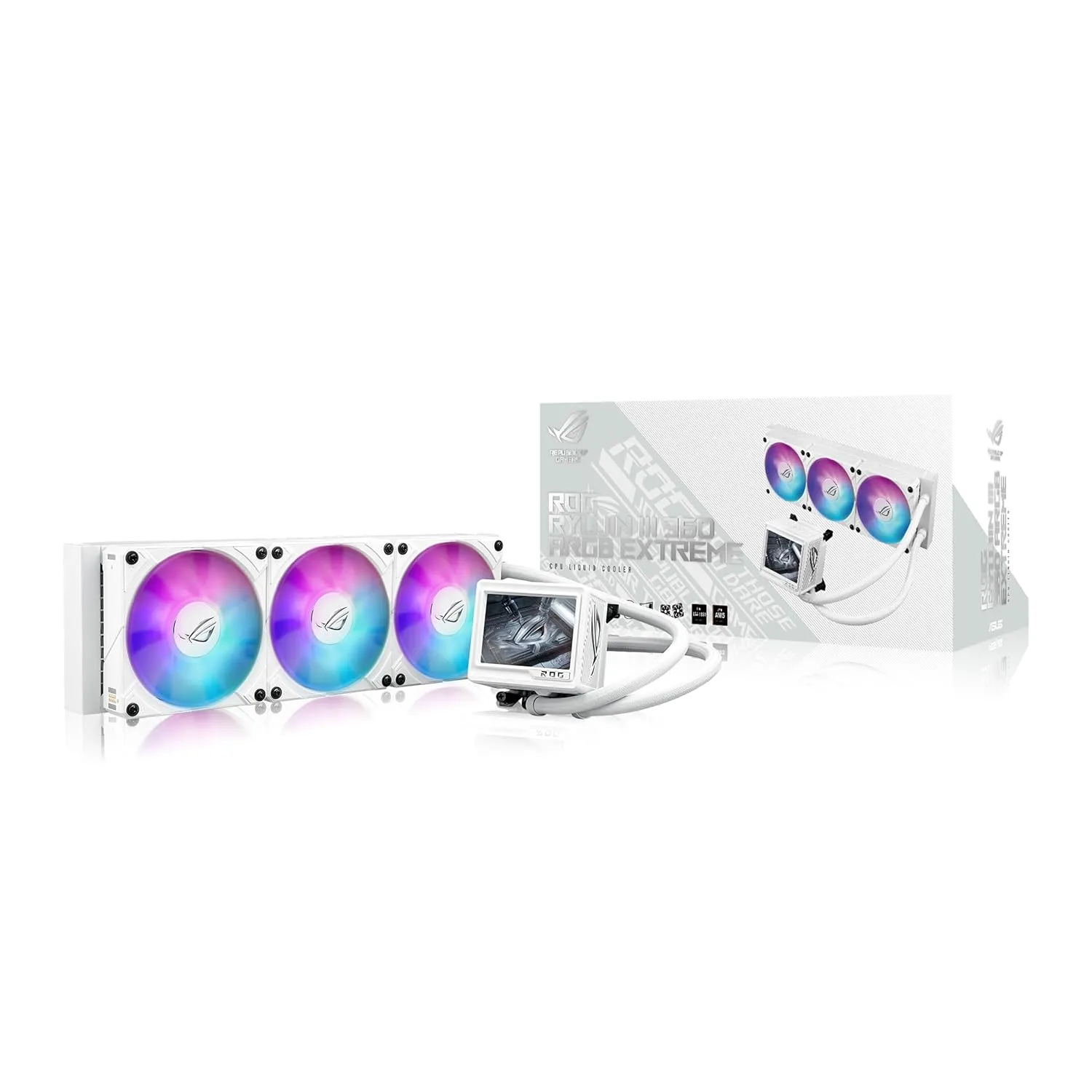 ASUS ROG Ryujin III 360 ARGB Extreme White Edition AIO Liquid Cooler