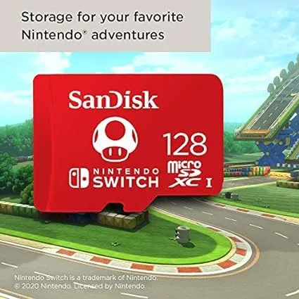 SanDisk 128GB microSDXC-Card, Licensed for Nintendo-Switch
