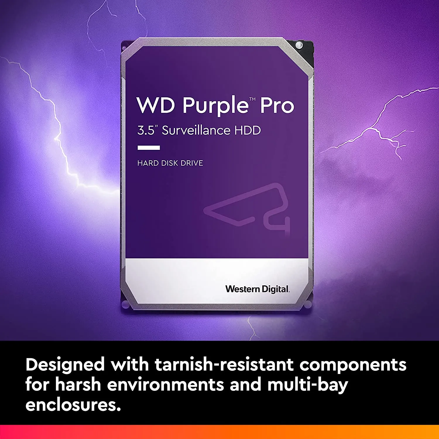 WD Purple Pro WD121PURP 12 TB Hard Drive – 3.5″ Internal – SATA (SATA/600) with Conventional Magnetic Recording (CMR) Methodh