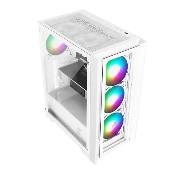 Ant Esports ICE-170TG (ATX) Mid Tower Cabinet (White)