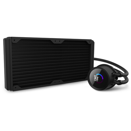 NZXT Kraken 280 RGB 280mm AIO Liquid Cooler with LCD Dispay (Black)