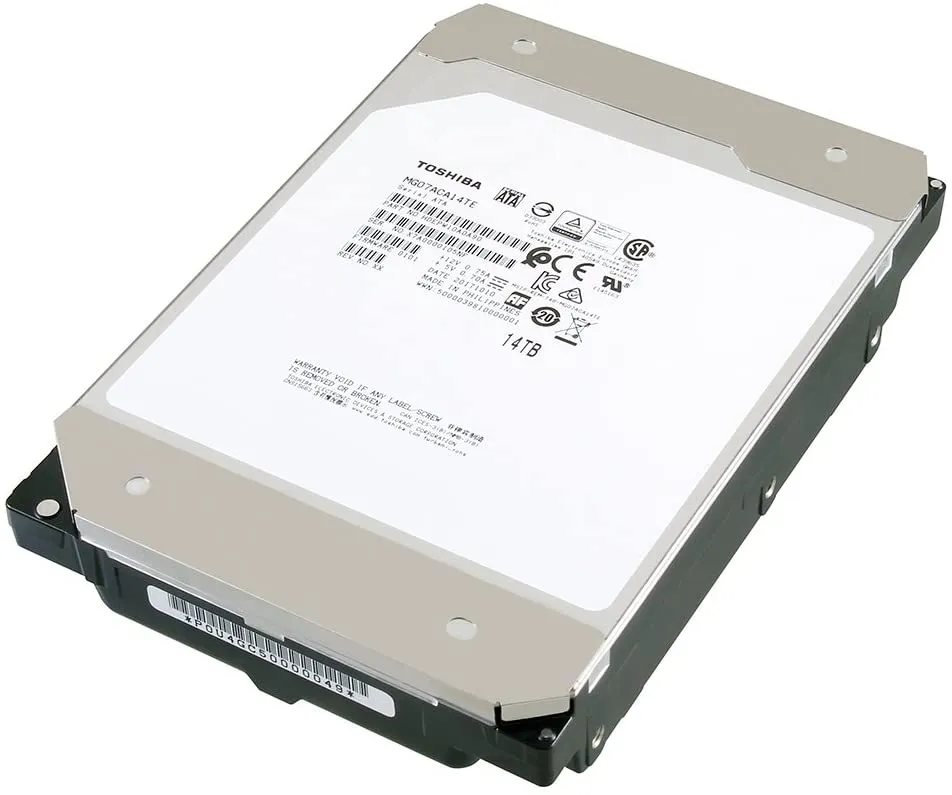 Toshiba MG Series Enterprise 12TB 3.5’’ SATA 6Gbit/s Internal HDD 7200RPM 550TB/year 24/7 Operation. MG07ACA12TE