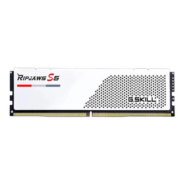 G.Skill Ripjaws S5 32GB (16GBx2) DDR5 6000MHz Desktop RAM (Matte White)