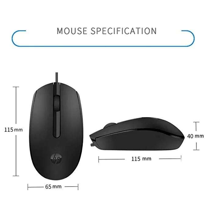 HP M10 Wired USB Mouse hover view