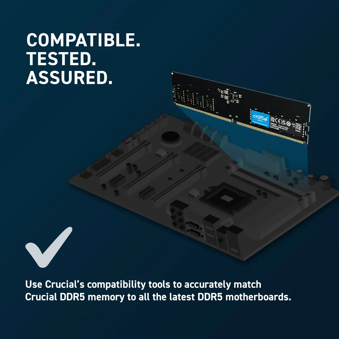 Crucial 16GB DDR5-5200 UDIMM RAM