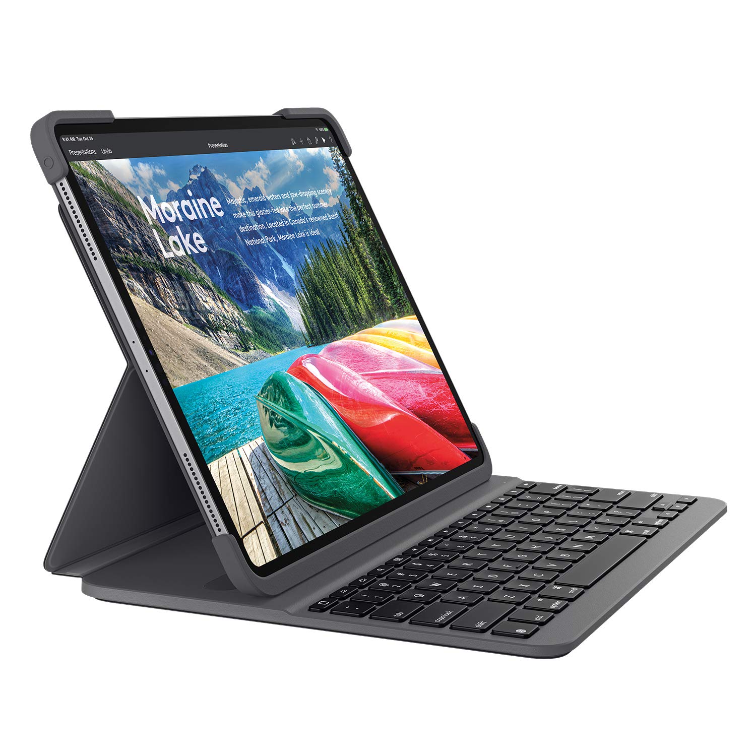 Logitech Slim Folio Pro for 11 inch (27.9 cm) iPad Pro (1st &amp; 2nd Gen Models: A1980/A2013/A1934/A1979/A2228/A2068/A2230/A2231), Backlit Keyboard, Advanced Wireless Bluetooth, Magnetic Lat