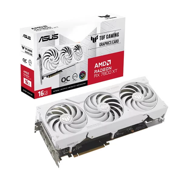 Asus TUF Gaming RX 7800 XT White OC Edition 16GB Graphics Card