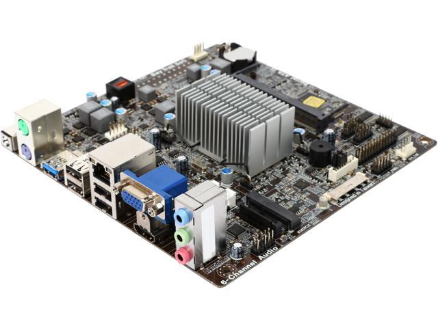 ECS BAT-I2/J1900 (1.0) Intel Celeron Processor J1900 Onboard Intel Bay Trail Mini ITX Motherboard / CPU Combo