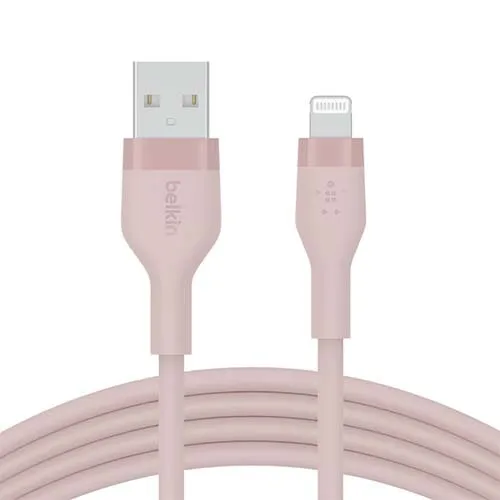Belkin BOOST CHARGE Flex USB-A Cable with Lightning Connector - Pink