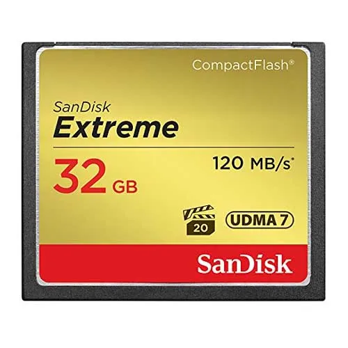 Sandisk 32GB Extreme CompactFlash Card 120MB-S