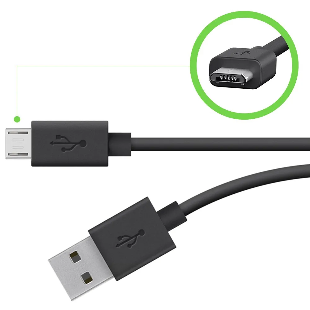 Belkin F2CU012bt04-BLK 1.22 m Tangle Free USB to Micro USB ChargeSync Cable, Black