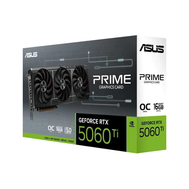 ASUS PRIME GeForce RTX 5060 Ti 16GB GDDR7 OC Edition Graphic Card