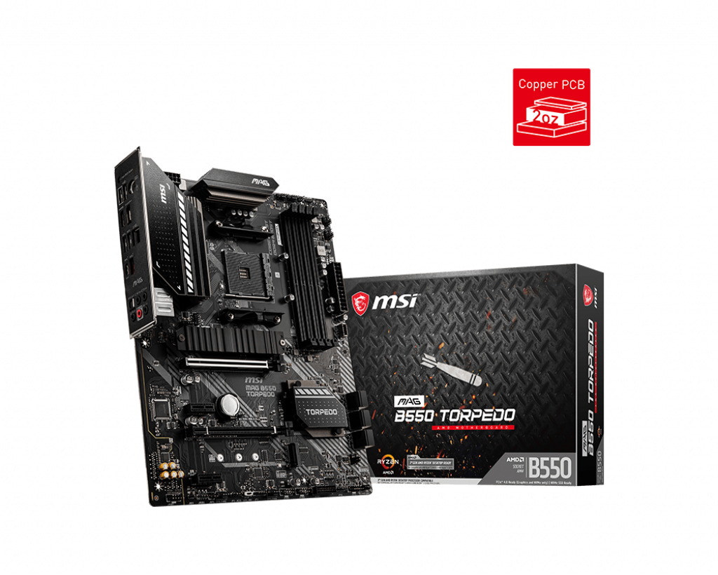 MSI-MAG B550 TORPEDO ,AMD SOCKET MOTHERBOARD  (4000G SERIES)