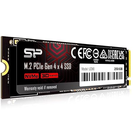 SP Silicon Power Silicon Power Ud90 500Gb Nvme Pcie 4.0 Ssd, Up to 5000Mb/S, 3D Nand, M.2 2280 Pcie Gen4X4 Internal Solid State Drive