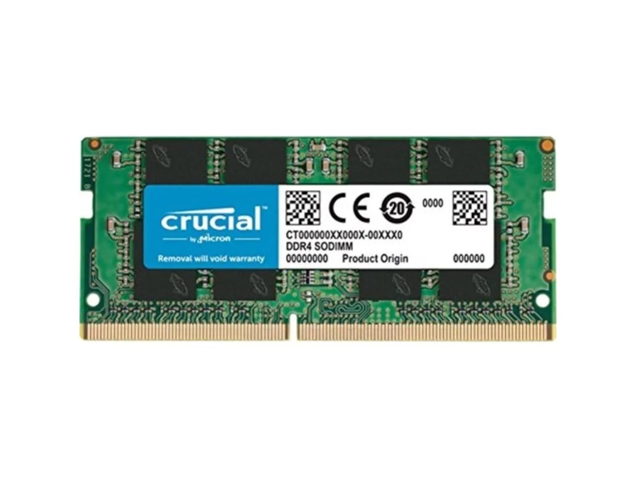 Crucial 32GB Single DDR4 3200 MT/s CL22 SODIMM 260-Pin Memory - CT32G4SFD832A