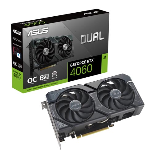 ASUS Dual GeForce RTX 4060 OC Edition 8GB GDDR6 Graphic Card