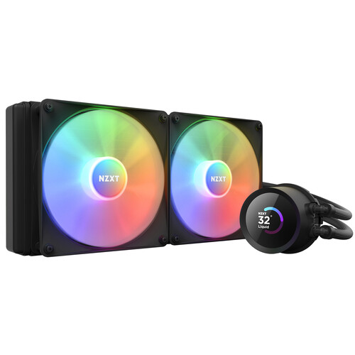 NZXT Kraken 280 RGB 280mm AIO Liquid Cooler with LCD Dispay (Black)