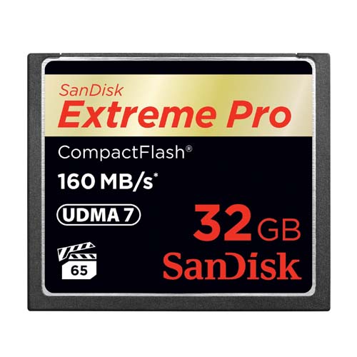 SanDisk 32GB 160MB Extreme Pro CompactFlash Card
