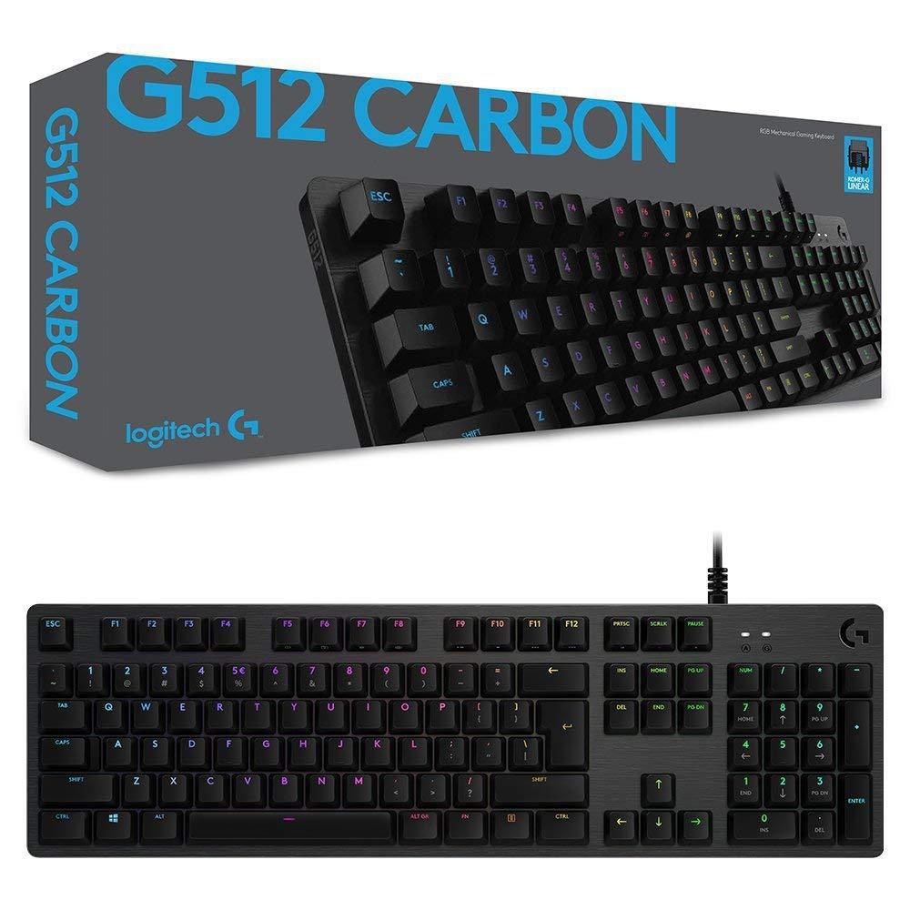 Logitech - G512 Carbon Rgb Mechanical Keyboard( Tactile )