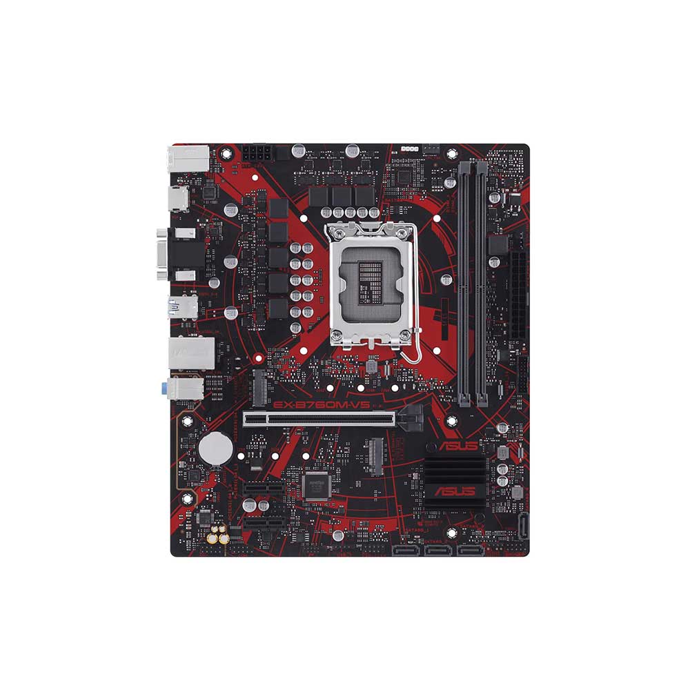 ASUS EX-B760M-V5, an Intel® B760 LGA 1700 mATX motherboard with DDR5