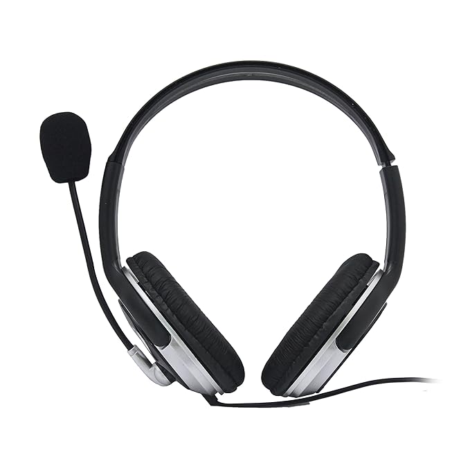 Hp Wired On Ear Headphones With Mic With 3.5 Mm Drivers, In-Built Noise Cancelling