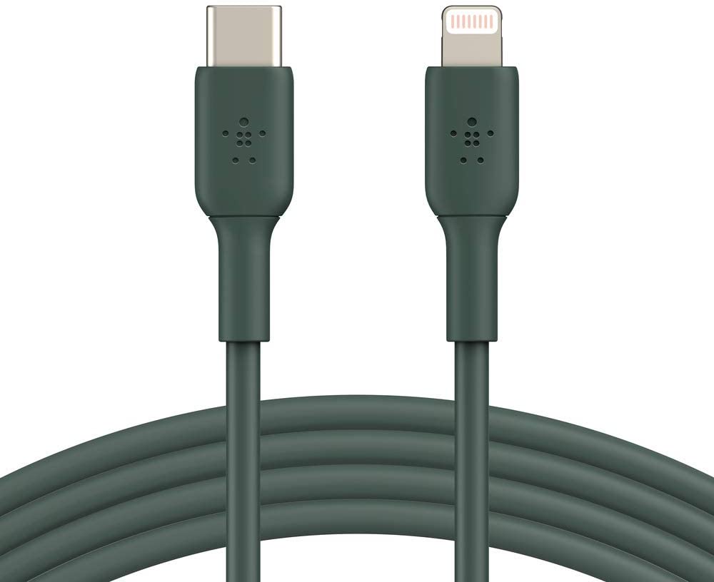 Belkin BOOST↑CHARGE™ USB-C to Lightning Cable (1m / 3.3ft, Midnight Green)