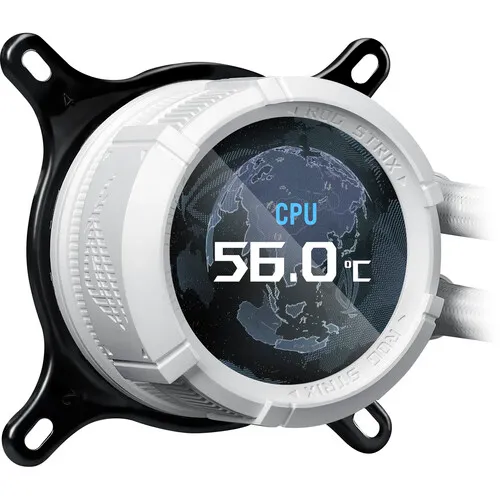 ASUS 360mm ROG STRIX LC III ARGB LCD All-in-One Liquid Cooler (White)