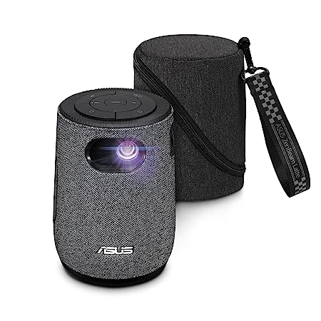ASUS ZenBeam Latte L1 Portable LED Projector – 300 Lumens, 720p, Sound by Harman Kardon, 10 W Bluetooth® Speaker, 3-hour Video Playback, Wireless Projection, Built-in Battery, USB Type-A, HDM
