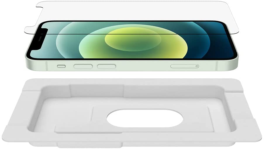 Belkin iPhone 12 Mini Screen Protector UltraGlass Anti-Microbial (Ultimate Protection + Reduces Bacteria on Screen up to 99%)