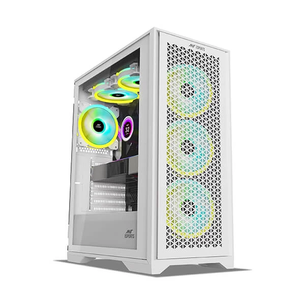 Ant Esports ICE-4000 RGB CABINET (WHITE)
