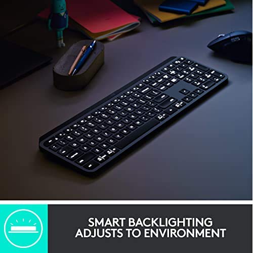Logitech MX Keys Advanced Wireless Illuminated Keyboard - Graphite