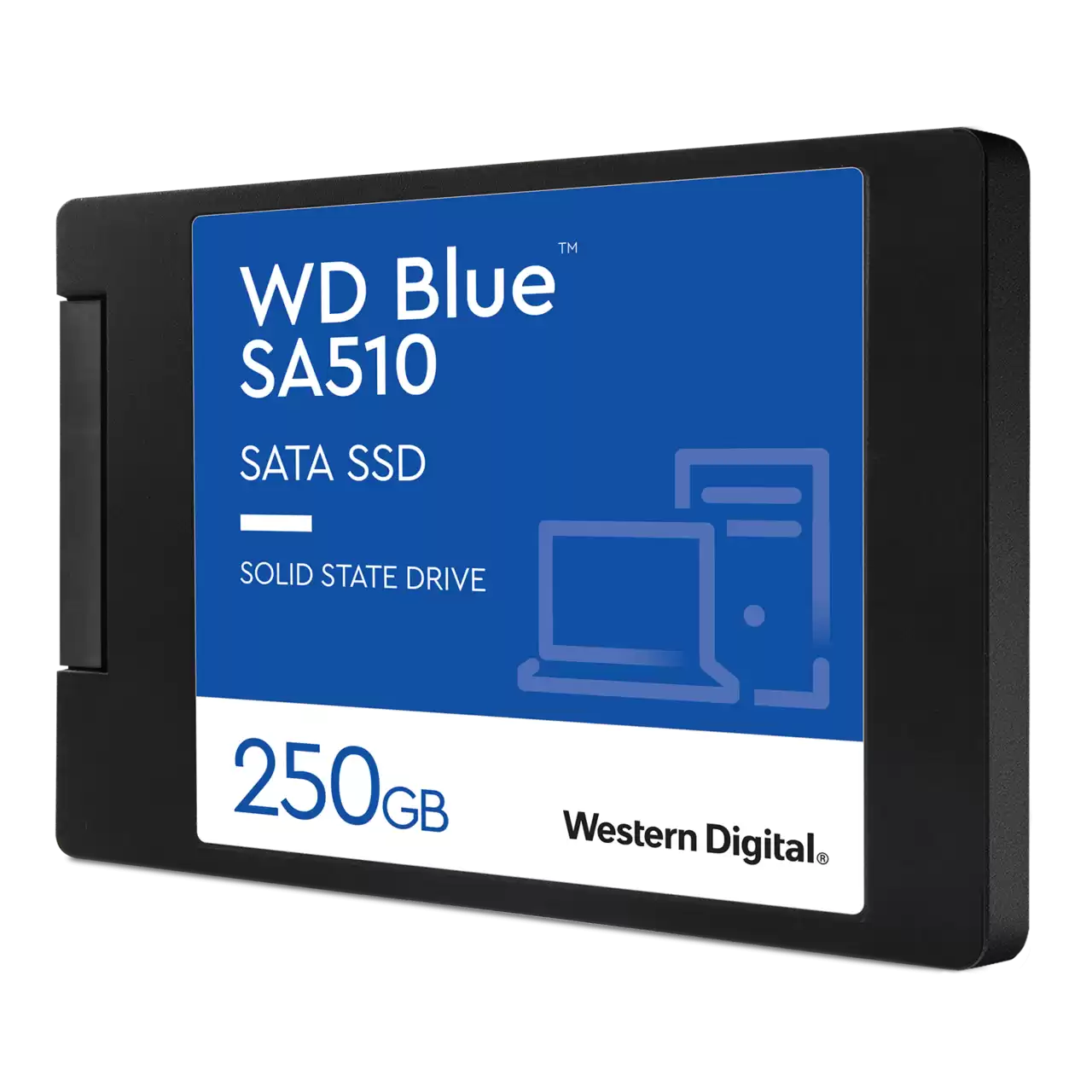 WD Blue SA510 250GB SATA SSD 2.5”/7mm cased