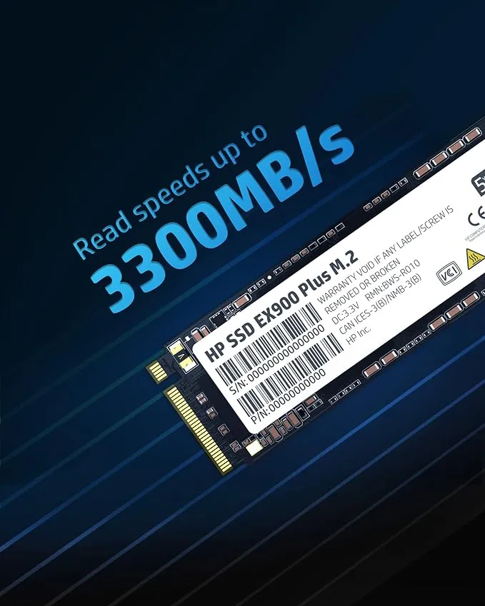 HP EX900 Plus 1TB NVMe M.2 PCIe 3x4 SSD